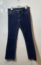 Load image into Gallery viewer, True Religion Womens Becca Blue Denim Dark Wash Mid Rise Bootcut Jeans Size 32
