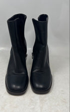 Load image into Gallery viewer, Marc Fisher Womens Lysia Black Leather Side Zip Ankle Booties Size 8.5M
