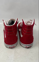 Load image into Gallery viewer, Vans Unisex Sk8-Hi 721356 Red White Lace-Up Sneakers Shoes Size M8.5 W10
