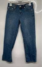 Load image into Gallery viewer, True Religion Girls Blue Denim 5-Pocket Design Straight Leg Jeans Size 14
