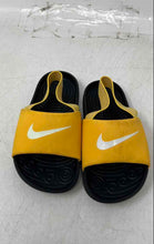 Load image into Gallery viewer, Nike Kids Kawa Black Yellow Open Toe Slip-On Slingback Sandals Size 9C
