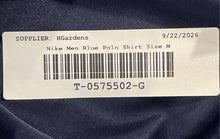 Load image into Gallery viewer, Nike Mens Blue Collared Short Sleeve Regular Fit Polo Shirt Size Medium
