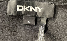 Load image into Gallery viewer, DKNY Womens Black Short Sleeve V-Neck Blouse Top Size Medium
