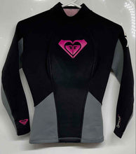Load image into Gallery viewer, Roxy Syncro Kids Black Gray Long Sleeve Body Glove Diving Wetsuit Size 6/34
