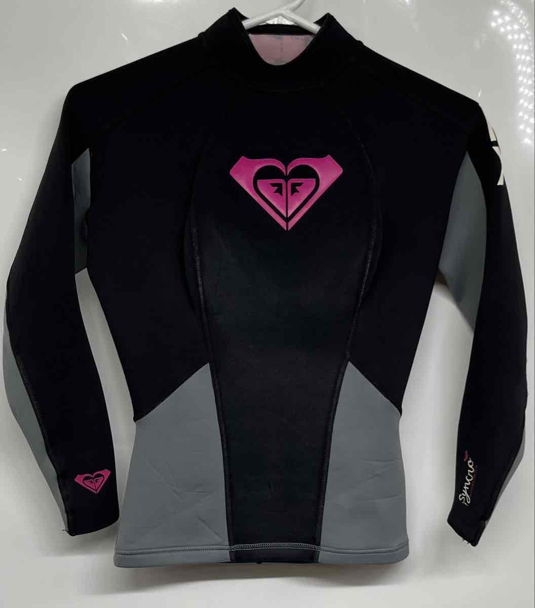 Roxy Syncro Kids Black Gray Long Sleeve Body Glove Diving Wetsuit Size 6/34