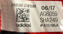 Load image into Gallery viewer, Adidas Boys Black Red Long Sleeve Mock Neck Full-Zip Track Jacket Size 3M
