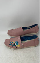 Load image into Gallery viewer, Toms Womens Alpargata 10015661 Pink Embroidered Slip-On Flats Size 8.5
