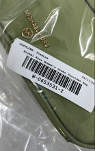Load image into Gallery viewer, Michael Kors Womens Green Logo Outer Pocket Adjustable Strap Crossbody Bag

