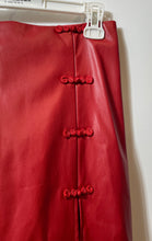 Load image into Gallery viewer, Fashion Nova Womens Red Back Zip Side Slit Midi Straight &amp; Pencil Skirt Size M
