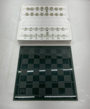 Load image into Gallery viewer, Pavilion Limited Glass Chess Set Clear Frosted Elegant Collectible Board Game
