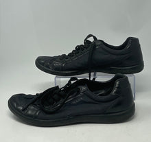 Load image into Gallery viewer, Authentic Prada Mens Black Lace-Up Low Top Sneaker Shoes Size 8 Damaged
