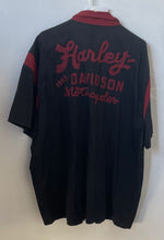 Load image into Gallery viewer, Harley-Davidson Mens Multicolor Cotton Short Sleeve Button-Up Shirt Size 2XL
