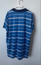 Load image into Gallery viewer, Brooks Brothers Mens Blue White Striped Collared Golf Polo Shirt Size 2XL
