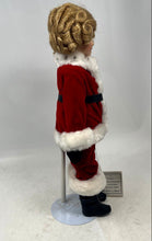 Load image into Gallery viewer, Danbury Mint Red Santa's Helper Shirley Temple Series Christmas Collectible Doll
