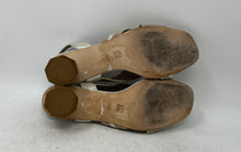 Load image into Gallery viewer, Donald Pliner Womens Radly Cream Brown Leather Slingback Heels Size 8.5M
