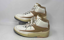Load image into Gallery viewer, Nike Womens Air Jordan 2 Retro Beige White Lace-Up Sneaker Shoes Size 9
