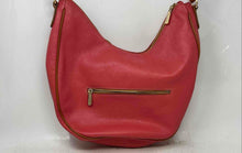 Load image into Gallery viewer, Valentina Womens Orange Brown Inner Pockets Adjustable Strap Zipper Hobo Bag
