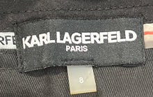 Load image into Gallery viewer, Karl Lagerfeld Womens Black Pockets Straight Leg Trouser Pants Size 8
