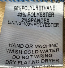 Load image into Gallery viewer, Fashion Nova Womens Blue Faux Leather Pockets Straight Leg Trouser Pants Size M
