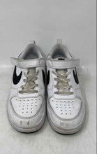 Load image into Gallery viewer, Nike Boys Court Borough Low Recraft DV5457-104 White Black Sneakers Shoes Sz 2Y
