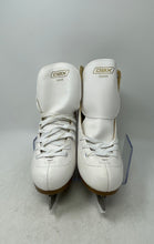 Load image into Gallery viewer, DBX Womens White Leather Lace-Up Ice Figure Skates Size 10 2/3
