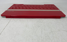 Load image into Gallery viewer, Logitech Red Bluetooth Portable Ultra Thin Keyboard Cover Case Untested
