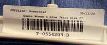 Load image into Gallery viewer, Guess Womens Blue Medium Wash Pockets Denim Skinny Leg Jeans Size 27
