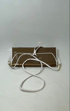 Load image into Gallery viewer, Noa Womens Brown White Leather Flap Envelope Shoulder Purse With Tags
