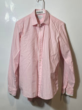 Load image into Gallery viewer, Zara Mens Pink Cotton Long Sleeve Collared Tailored Fit Button-Up Shirt Size S
