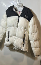 Load image into Gallery viewer, Reebok Mens White Black Long Sleeve Hooded Full-Zip Puffer Jacket Size Large
