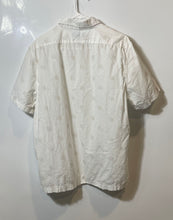 Load image into Gallery viewer, Banana Republic Mens White Beige Cotton Slim Fit Collared Button-Up Shirt Size L
