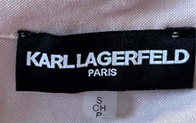Load image into Gallery viewer, Karl Lagerfeld Womens Pink Floral Short Sleeve Collared Polo Shirt Size Small
