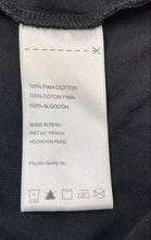 Load image into Gallery viewer, Psycho Bunny Mens Black Cotton Short Sleeve Regular Fit Graphic T-Shirt Size 3
