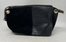 Load image into Gallery viewer, Parfois Womens Black Gold Inner Pockets Adjustable Strap Shoulder Crossbody Bag
