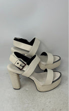 Load image into Gallery viewer, DKNY Womens Yadira White Leather Open Toe Platform Slingback Heels Size 9
