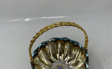Load image into Gallery viewer, International Silver Co. Silver And Gold Color Basket With Braided Handle
