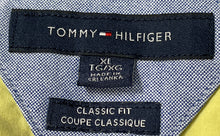 Load image into Gallery viewer, Tommy Hilfiger Mens Yellow Cotton Short Sleeve Classic Fit Button-Up Shirt Sz XL
