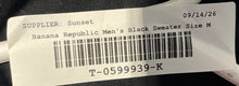 Load image into Gallery viewer, Banana Republic Mens Black Cotton Long Sleeve Pullover Sweater Size Medium
