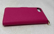 Load image into Gallery viewer, Michael Kors Womens Pink Leather Folio Phone Case For Apple iPhone 7 With Box
