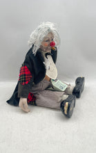 Load image into Gallery viewer, Vintage Dynasty Doll Collection Cigar Smoking Clyde Hobo Clown Porcelain Doll
