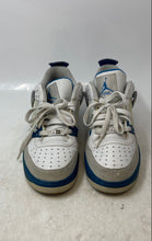 Load image into Gallery viewer, Nike Kids Air Jordan Fusion 4 White Blue Lace-Up Sneaker Shoes Size 7Y

