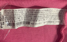 Load image into Gallery viewer, Zara Womens Pink Short Puff Sleeve Square Neck Cropped Blouse Top Size L
