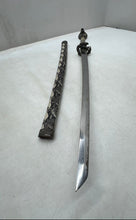 Load image into Gallery viewer, Medieval Saber Single-Handed Collectible Sword With Snakeskin Sheath Replica
