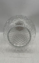 Load image into Gallery viewer, Clear Cut Pattern Glass Home Decorative Round Flower Vase Collectible
