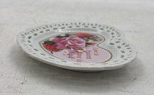 Load image into Gallery viewer, Reproducta Roses Of Love Heart 2004 Porcelain Home Decor Trinket Dish
