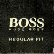 Load image into Gallery viewer, Hugo Boss Mens Blue White Striped Cotton Collared Button-Up Shirt Size Large
