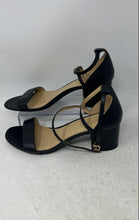 Load image into Gallery viewer, Michael Kors Womens Serena Flex Black Leather Ankle Strap Sandals Size 8.5M
