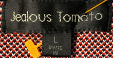 Load image into Gallery viewer, Jealous Tomato Womens Multicolor Geometric Short Sleeve Cropped Top Size Large
