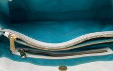 Load image into Gallery viewer, Brian Atwood Womens White Leather Inner Pockets Double Handle Tote Handbag
