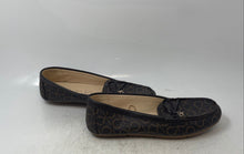Load image into Gallery viewer, Calvin Klein Womens Linca Brown Monogram Slip-On Bow Loafer Shoes Size 8
